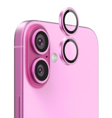 Iphone 16 İçin Safir Kamera Koruma Lensi Pembe