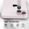 Iphone 15 İçin Safir Kamera Koruma Lensi Pembe Iphone 15 İçin Safir Kamera Koruma Lensi Pembe