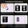 Iphone 17 İçin Safir Kamera Koruma Lensi Lavanta