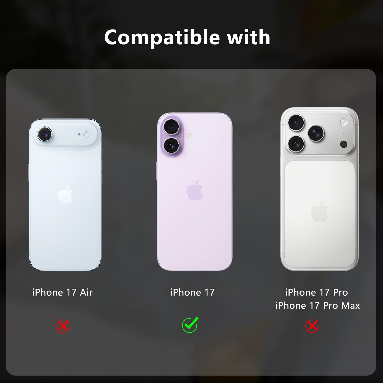 Iphone 17 İçin Safir Kamera Koruma Lensi Lavanta