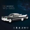 WS-1965 Nostaljik Klasik Araba Tasarımlı Bluetooth Hoparlör (FM Radyo / TWS / TF / USB) Siyah