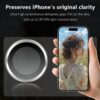 Iphone 17 İçin Safir Kamera Koruma Lensi Gri