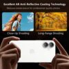Iphone 17 İçin Safir Kamera Koruma Lensi Gri