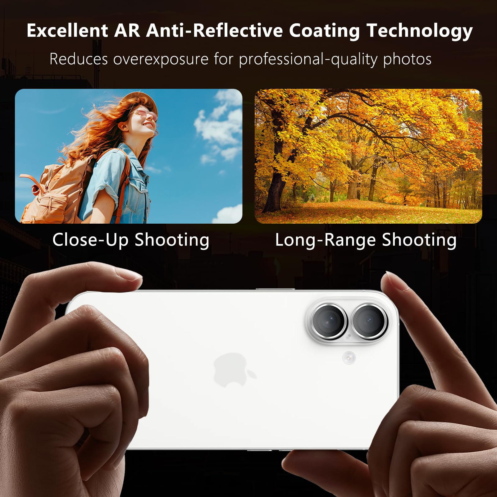 Iphone 17 İçin Safir Kamera Koruma Lensi Gri