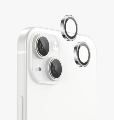 Iphone 15 İçin Safir Kamera Koruma Lensi Silver Gümüş Gri