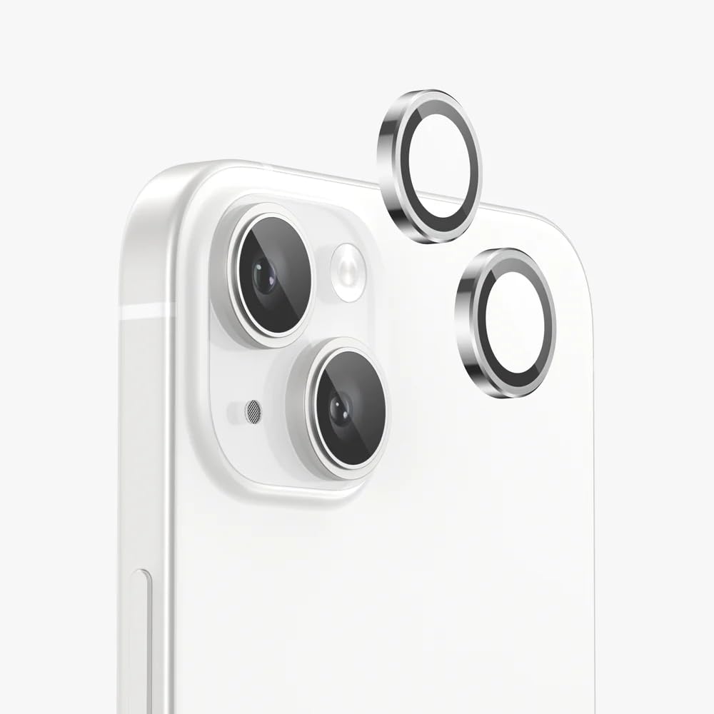 Iphone 15 İçin Safir Kamera Koruma Lensi Silver Gümüş Gri Iphone 15 İçin Safir Kamera Koruma Lensi Silver Gümüş Gri