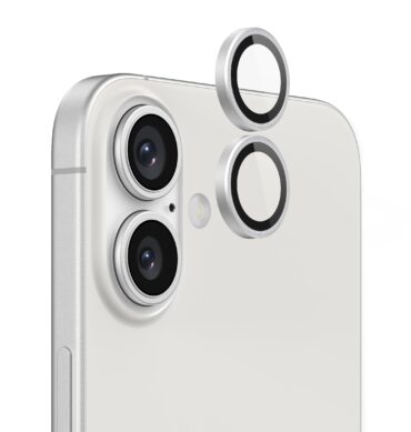 Iphone 16 İçin Safir Kamera Koruma Lensi Silver Gümüş Gri