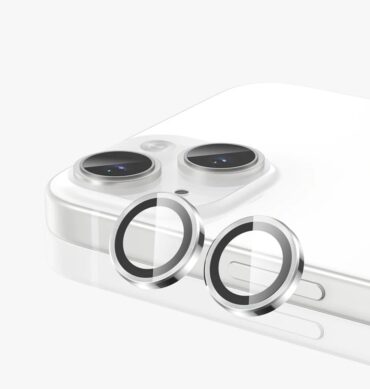 Iphone 15 Plus İçin Safir Kamera Koruma Lensi Silver Gümüş Gri
