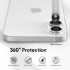 Iphone 16 İçin Safir Kamera Koruma Lensi Silver Gümüş Gri