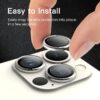 Iphone 13 Pro İçin Safir Kamera Koruma Lensi Silver Gümüş Gri Iphone 13 Pro İçin Safir Kamera Koruma Lensi Silver Gümüş Gri