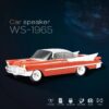 WS-1965 Nostaljik Klasik Araba Tasarımlı Bluetooth Hoparlör (FM Radyo / TWS / TF / USB) Turuncu Orange
