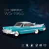 WS-1965 Nostaljik Klasik Araba Tasarımlı Bluetooth Hoparlör (FM Radyo / TWS / TF / USB) Zümrüt Yeşili