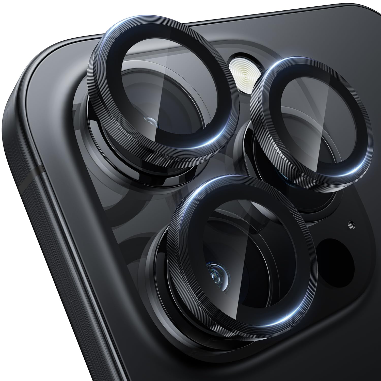 Iphone 16 Promax İçin Safir Kamera Koruma Lensi Siyah Titanyum Iphone 16 Promax İçin Safir Kamera Koruma Lensi Siyah Titanyum