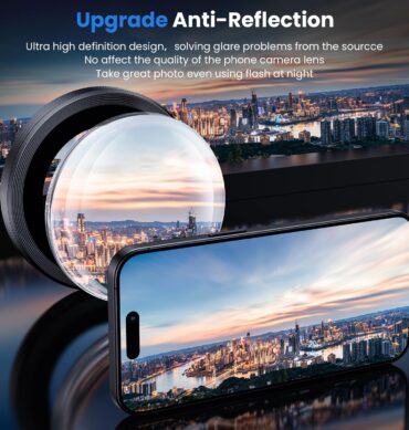 Iphone 16 Pro İçin Safir Kamera Koruma Lensi Siyah Titanyum