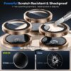 Iphone 16 Pro İçin Safir Kamera Koruma Lensi Çöl Titanyum Iphone 16 Pro İçin Safir Kamera Koruma Lensi Çöl Titanyum