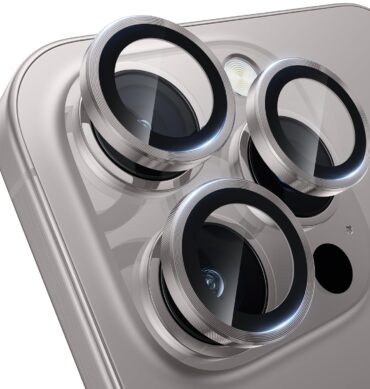 Iphone 16 Pro İçin Safir Kamera Koruma Lensi Naturel Titanyum