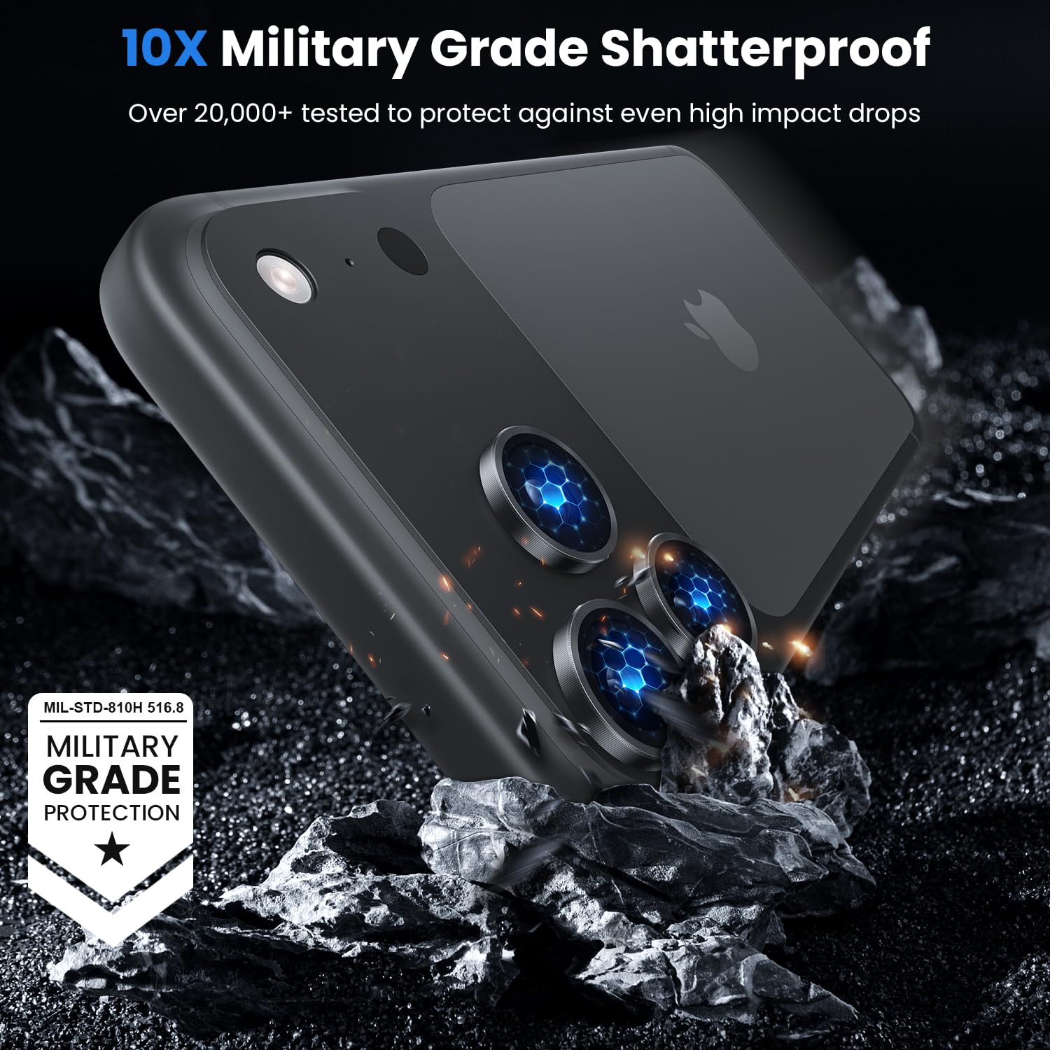 Iphone 18 Promax İçin Safir Kamera Koruma Lensi Siyah Iphone 18 Promax İçin Safir Kamera Koruma Lensi Siyah