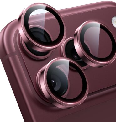 Iphone 18 Pro İçin Safir Kamera Koruma Lensi Bordo