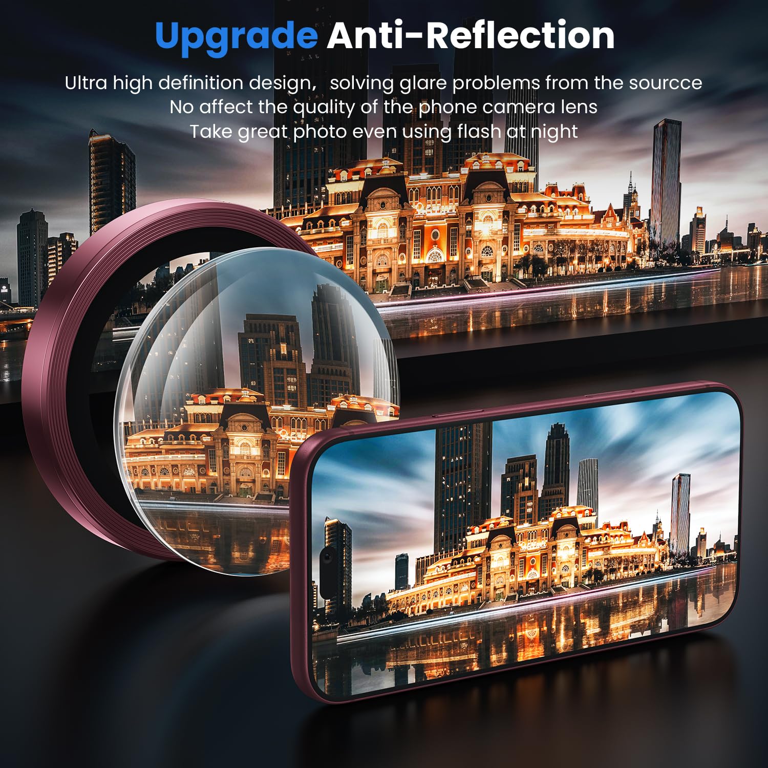 Iphone 18 Pro İçin Safir Kamera Koruma Lensi Bordo Iphone 18 Pro İçin Safir Kamera Koruma Lensi Bordo