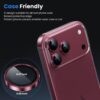 Iphone 18 Promax İçin Safir Kamera Koruma Lensi Bordo