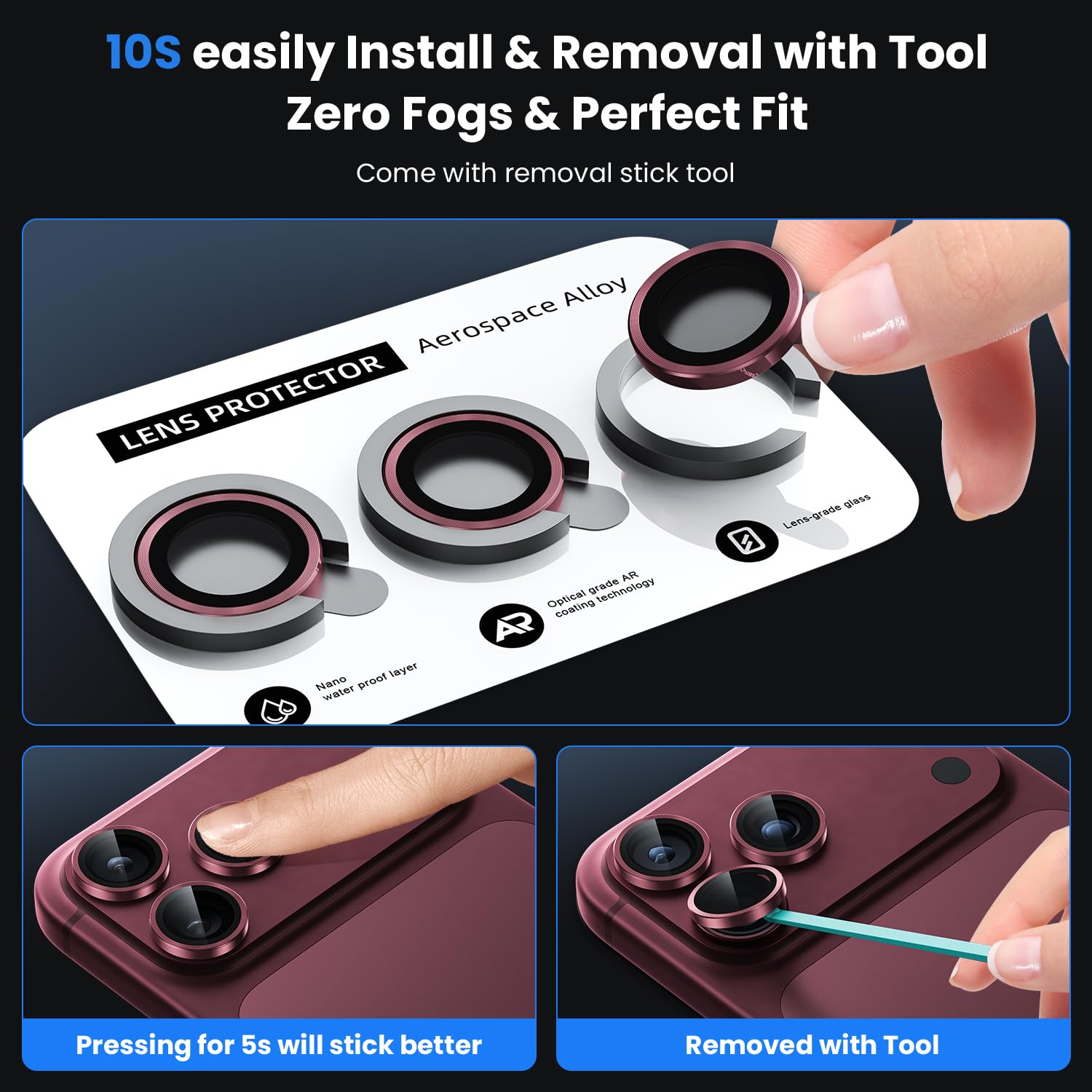 Iphone 18 Pro İçin Safir Kamera Koruma Lensi Bordo Iphone 18 Pro İçin Safir Kamera Koruma Lensi Bordo