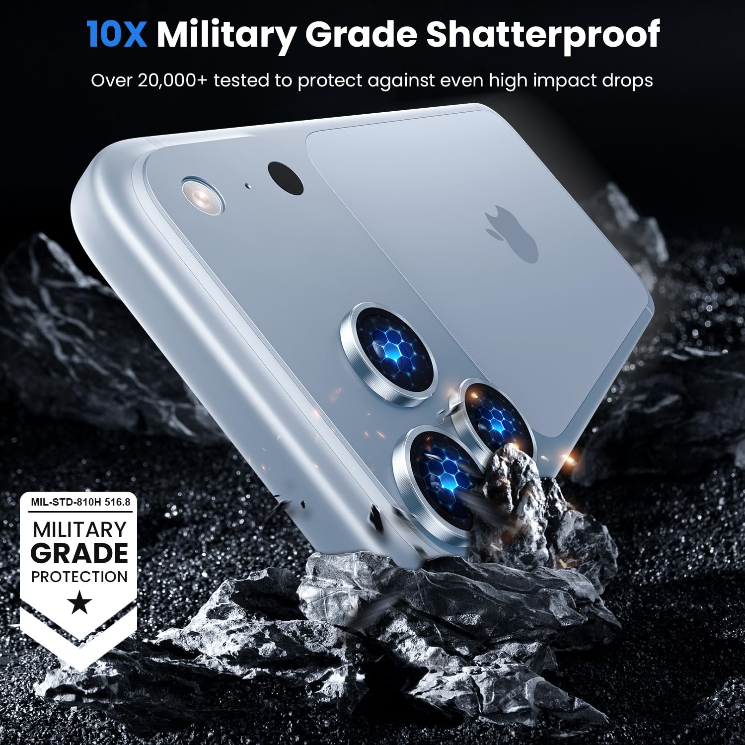Iphone 18 Pro İçin Safir Kamera Koruma Lensi Mavi Iphone 18 Pro İçin Safir Kamera Koruma Lensi Mavi