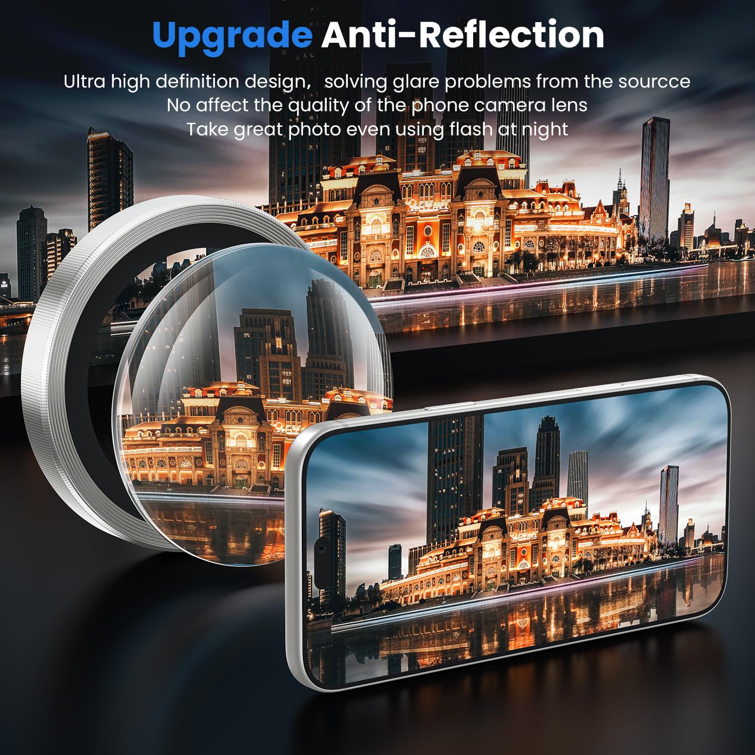 Iphone 18 Pro İçin Safir Kamera Koruma Lensi Gri
